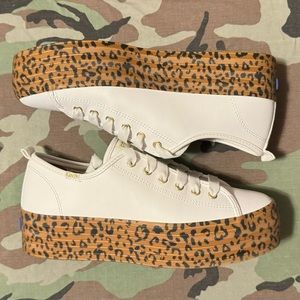 Keds WW84 Lea/Leo platform sneaker new in box